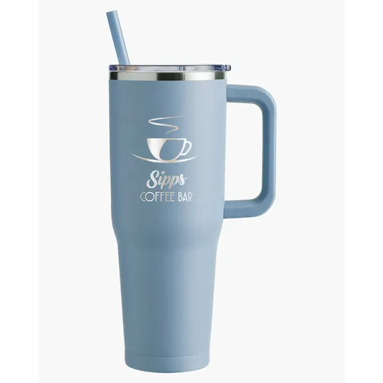 Harriton 40 oz. Vacuum Insulated Stainless Steel Travel Tumbler — view 12