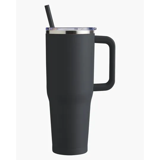 Harriton 40 oz. Vacuum Insulated Stainless Steel Travel Tumbler — view 4