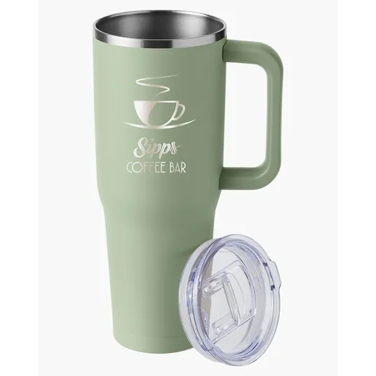 Harriton 40 oz. Vacuum Insulated Stainless Steel Travel Tumbler — view 23