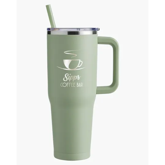Harriton 40 oz. Vacuum Insulated Stainless Steel Travel Tumbler — view 24