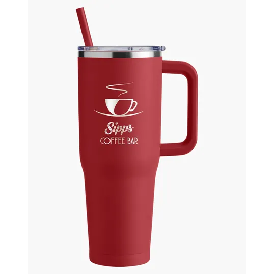 Harriton 40 oz. Vacuum Insulated Stainless Steel Travel Tumbler — view 25