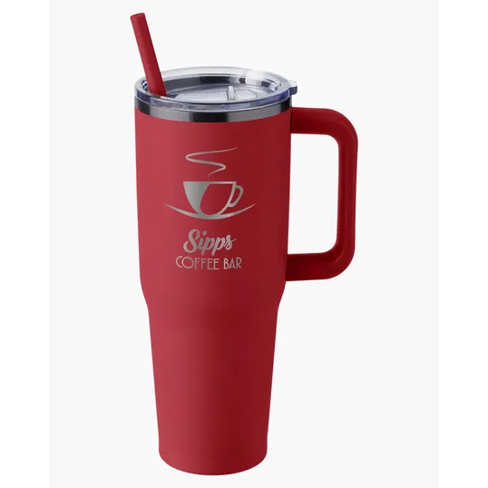 Harriton 40 oz. Vacuum Insulated Stainless Steel Travel Tumbler — view 27