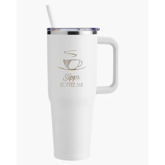 Harriton 40 oz. Vacuum Insulated Stainless Steel Travel Tumbler — view 28
