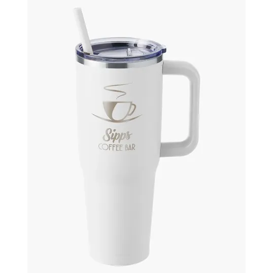Harriton 40 oz. Vacuum Insulated Stainless Steel Travel Tumbler — view 30