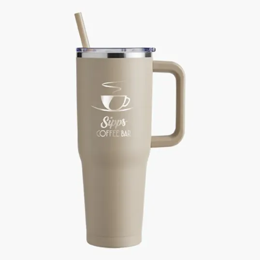 Harriton 40 oz. Vacuum Insulated Stainless Steel Travel Tumbler — view 34