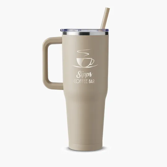 Harriton 40 oz. Vacuum Insulated Stainless Steel Travel Tumbler — view 35