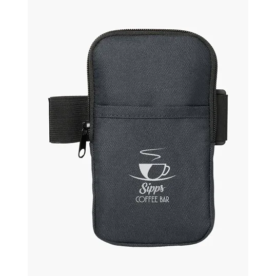 Harriton Travel Tumbler Sidekick Recycled Polyester Pouch — view 4