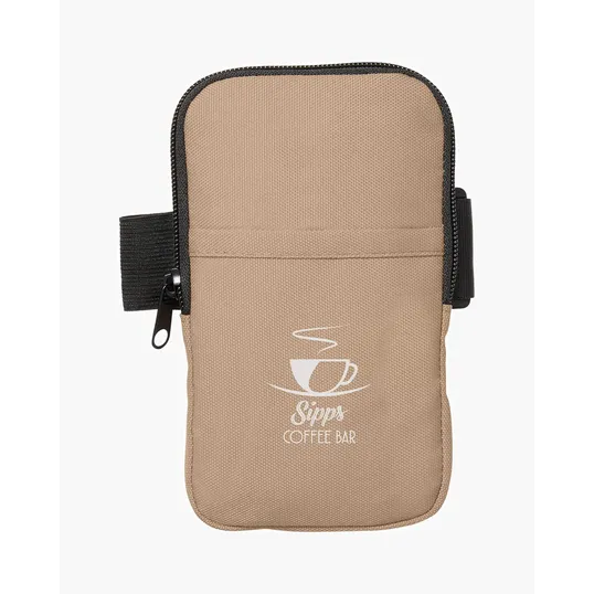 Harriton Travel Tumbler Sidekick Recycled Polyester Pouch — view 6