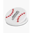 Baseball Magnetic Memo Clip — view 3