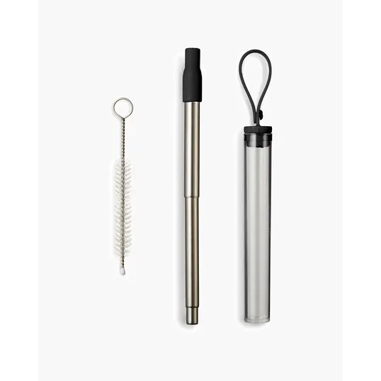 Telescopic Reusable Drinking Straw Kit