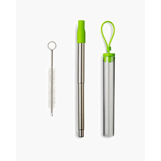Telescopic Reusable Drinking Straw Kit — view 3