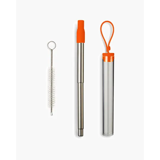 Telescopic Reusable Drinking Straw Kit — view 6