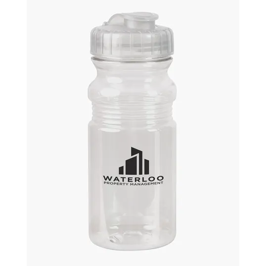 USA Made 20 oz. Translucent Sport Water Bottle With Snap Cap