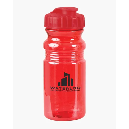USA Made 20 oz. Translucent Sport Water Bottle With Snap Cap — view 4