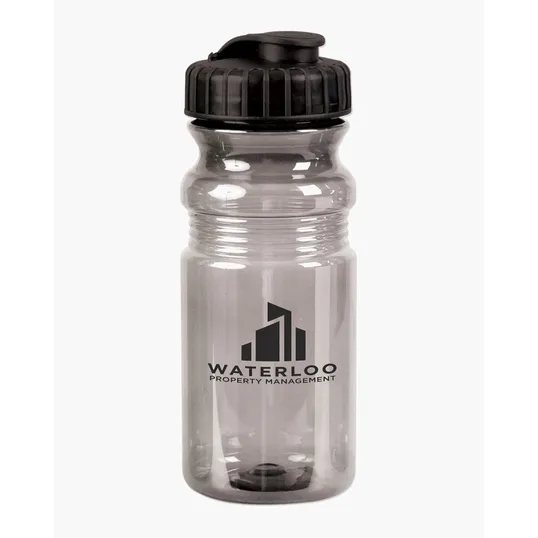 USA Made 20 oz. Translucent Sport Water Bottle With Snap Cap — view 5