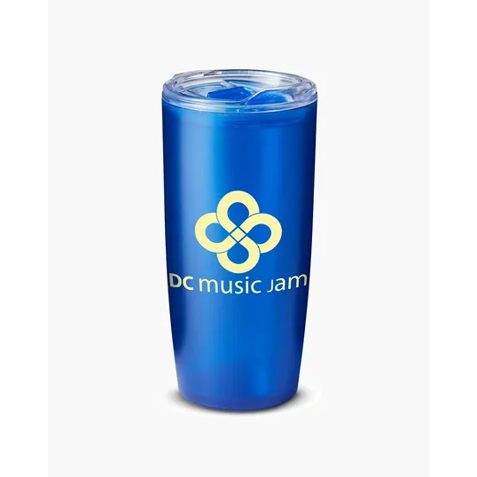 USA Made 22 oz. Frosted Double-Wall Insulated Tumbler — view 2