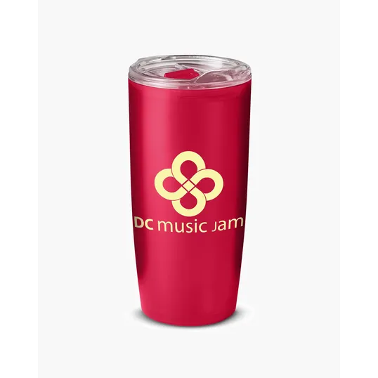 USA Made 22 oz. Frosted Double-Wall Insulated Tumbler — view 3