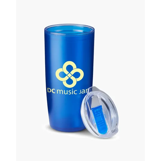 USA Made 22 oz. Frosted Double-Wall Insulated Tumbler — view 9
