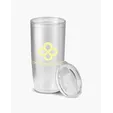USA Made 22 oz. Frosted Double-Wall Insulated Tumbler — view 8