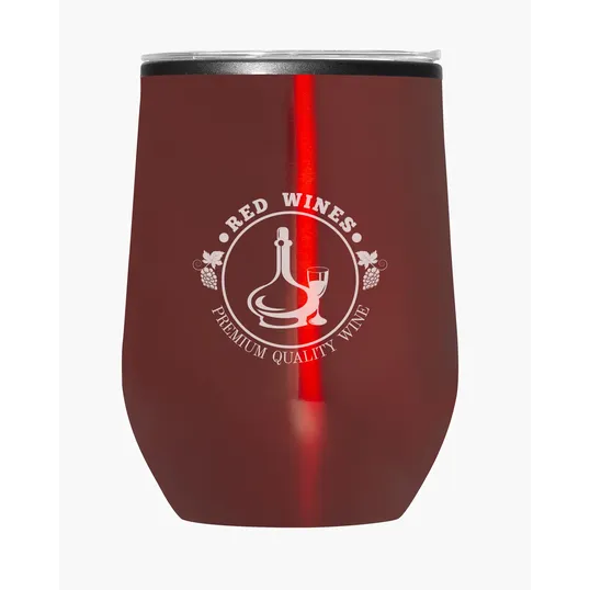 12 oz. Stemless Wine Tumbler With Lid — view 7