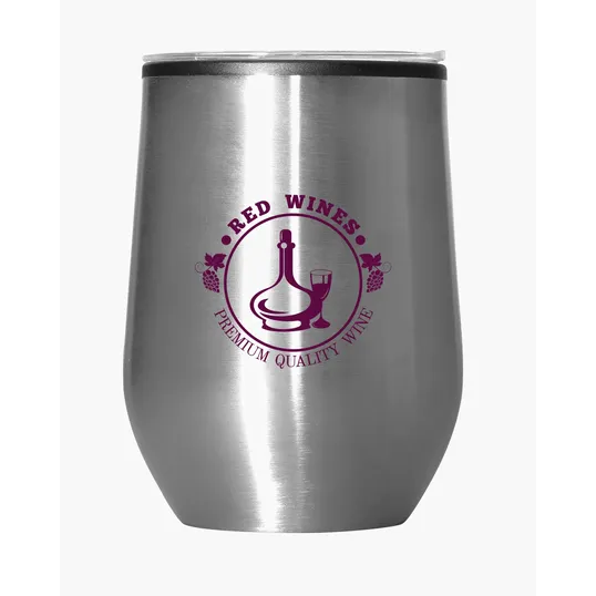 12 oz. Stemless Wine Tumbler With Lid — view 8