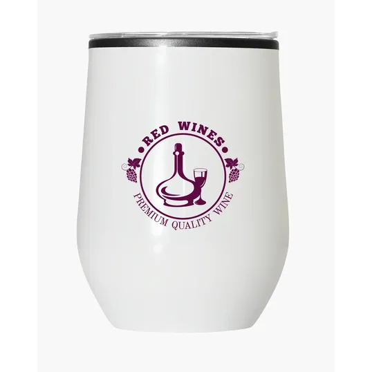12 oz. Stemless Wine Tumbler With Lid — view 9