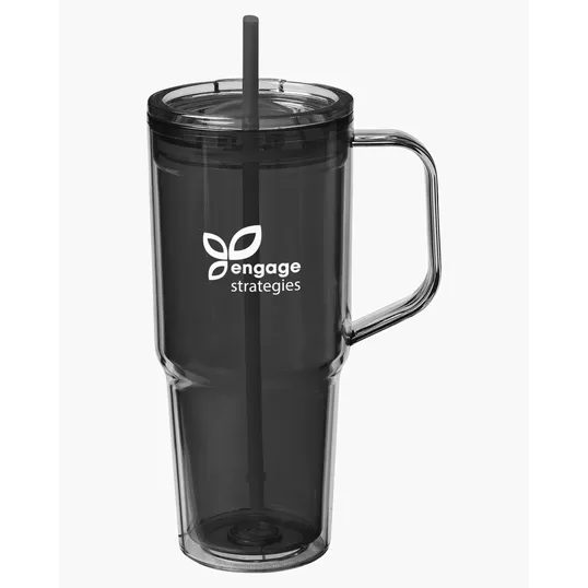 Hampton 32 oz. Recycled AS Double Wall Tumbler With Handle — view 10