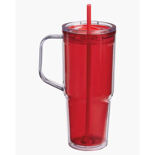 Hampton 32 oz. Recycled AS Double Wall Tumbler With Handle — view 3