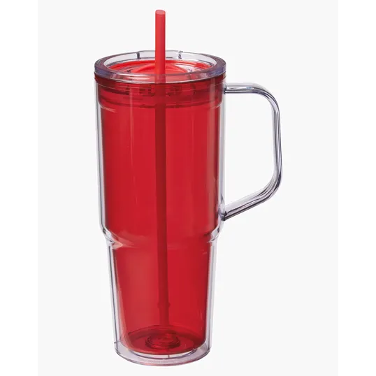 Hampton 32 oz. Recycled AS Double Wall Tumbler With Handle — view 4