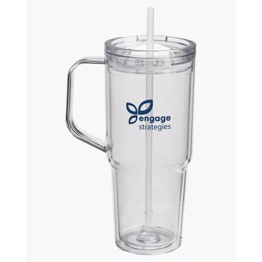 Hampton 32 oz. Recycled AS Double Wall Tumbler With Handle — view 13