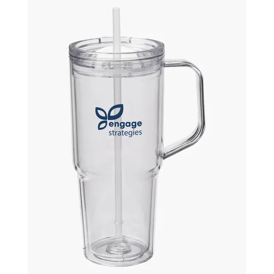 Hampton 32 oz. Recycled AS Double Wall Tumbler With Handle — view 14