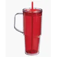 Hampton 32 oz. Recycled AS Double Wall Tumbler With Handle — view 3