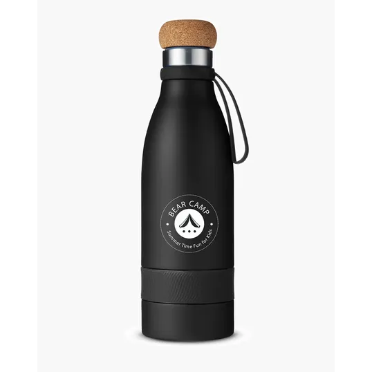 Prime Line. 19 oz. Double Wall Vacuum Insulated Bottle With Cork Lid — view 4