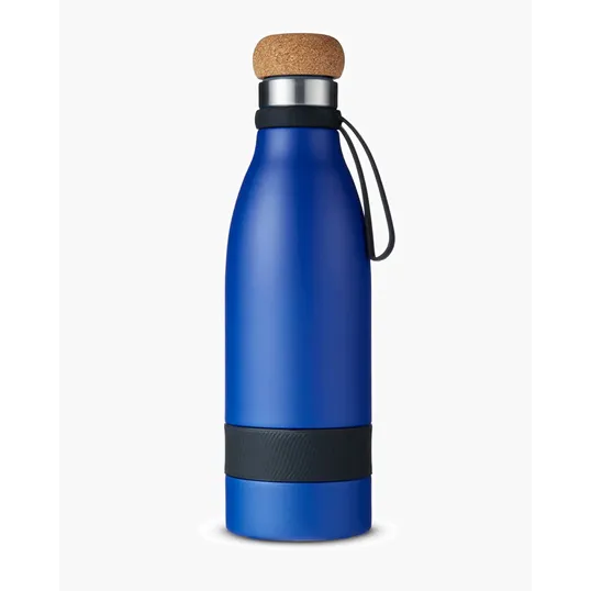 Prime Line. 19 oz. Double Wall Vacuum Insulated Bottle With Cork Lid — view 2