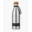 Prime Line. 19 oz. Double Wall Vacuum Insulated Bottle With Cork Lid — view 3
