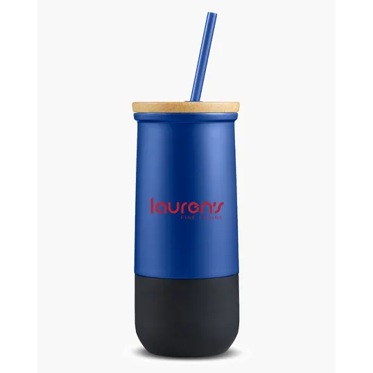 20 oz. Vacuum Insulated Tumbler With Straw — view 4