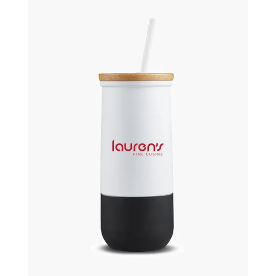 20 oz. Vacuum Insulated Tumbler With Straw — view 5