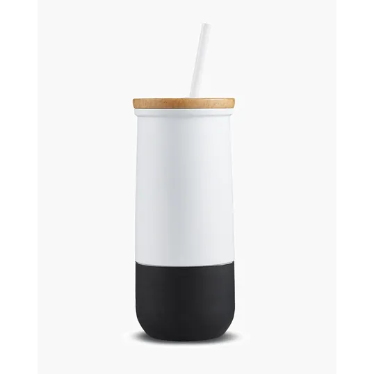 20 oz. Vacuum Insulated Tumbler With Straw — view 2