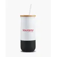 20 oz. Vacuum Insulated Tumbler With Straw — view 5