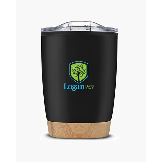 12 oz. Stainless Steel Tumbler With Bamboo Base — view 6