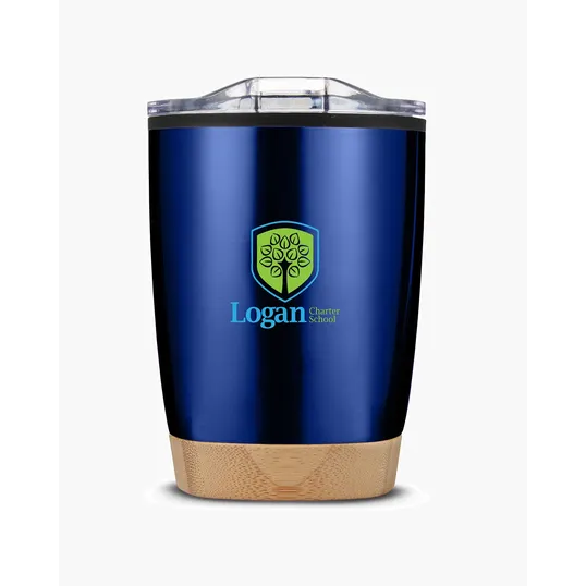 12 oz. Stainless Steel Tumbler With Bamboo Base — view 9