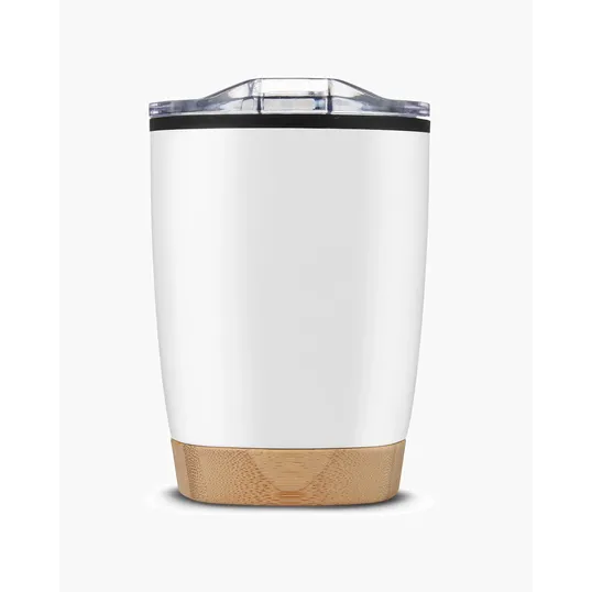12 oz. Stainless Steel Tumbler With Bamboo Base — view 5
