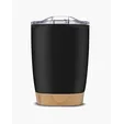 12 oz. Stainless Steel Tumbler With Bamboo Base