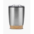 12 oz. Stainless Steel Tumbler With Bamboo Base — view 4