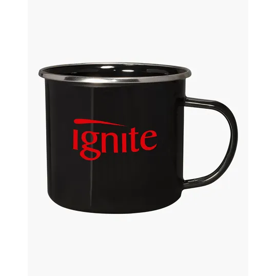 16.9 oz. Iron and Stainless Steel Log Cabin Mug — view 5