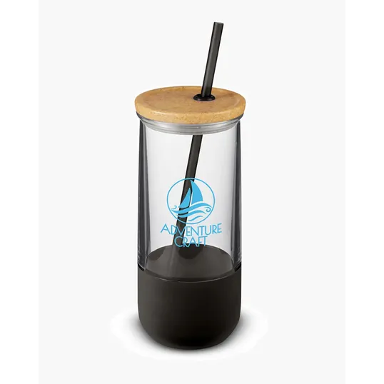 20 oz. Straw Tumbler With Silicone Grip — view 3