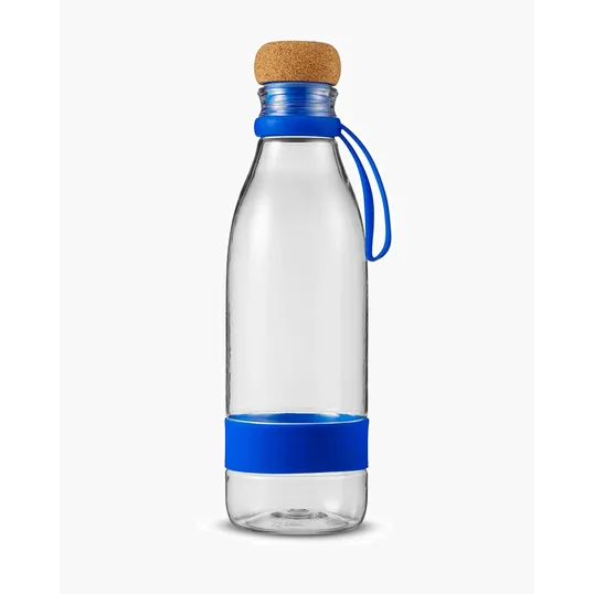 22 oz. Plastic Water Bottle with Cork Lid — view 2
