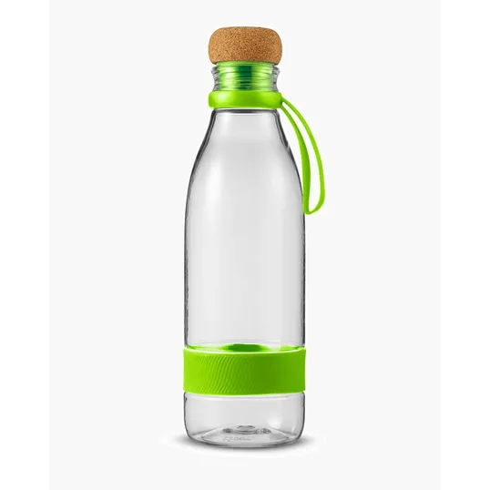 22 oz. Plastic Water Bottle with Cork Lid — view 3