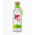 22 oz. Plastic Water Bottle with Cork Lid — view 6