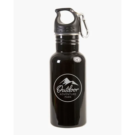 17 oz. Stainless Steel Adventure Water Bottle With Carabiner